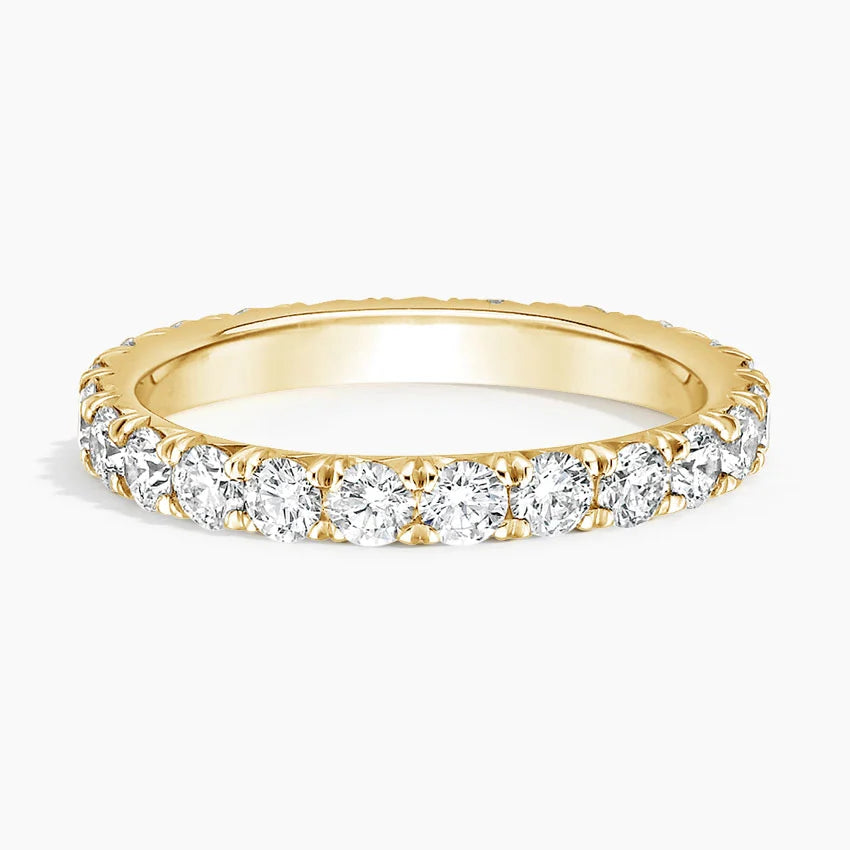 Round Cut Diamond Full Eternity Band for Women