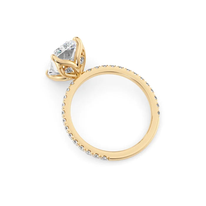 Radiant Cut Diamond Pave Band Ring