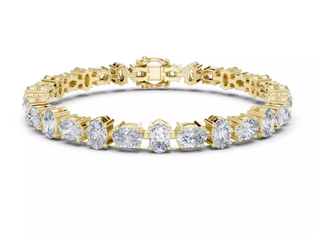 Oval Cut Diamond Tennis Bracelet Luxury Fine Jewelry