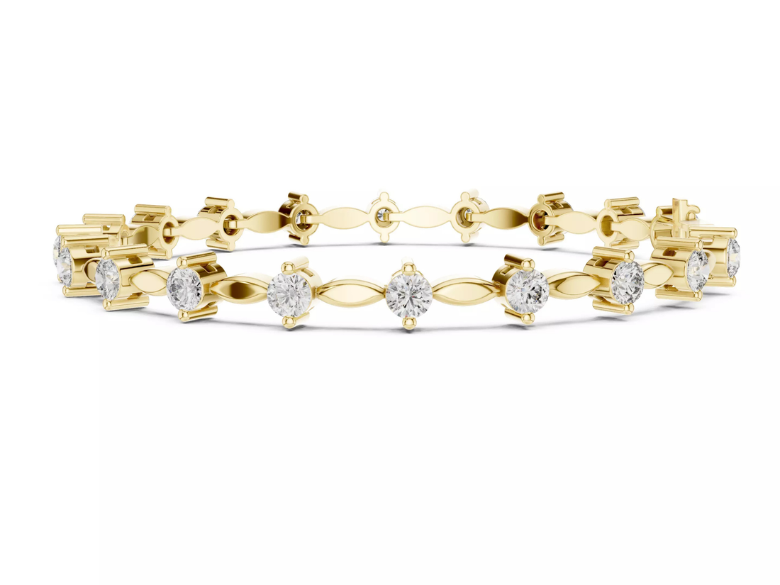 Luxury Round Cut Diamond Tennis Bracelet