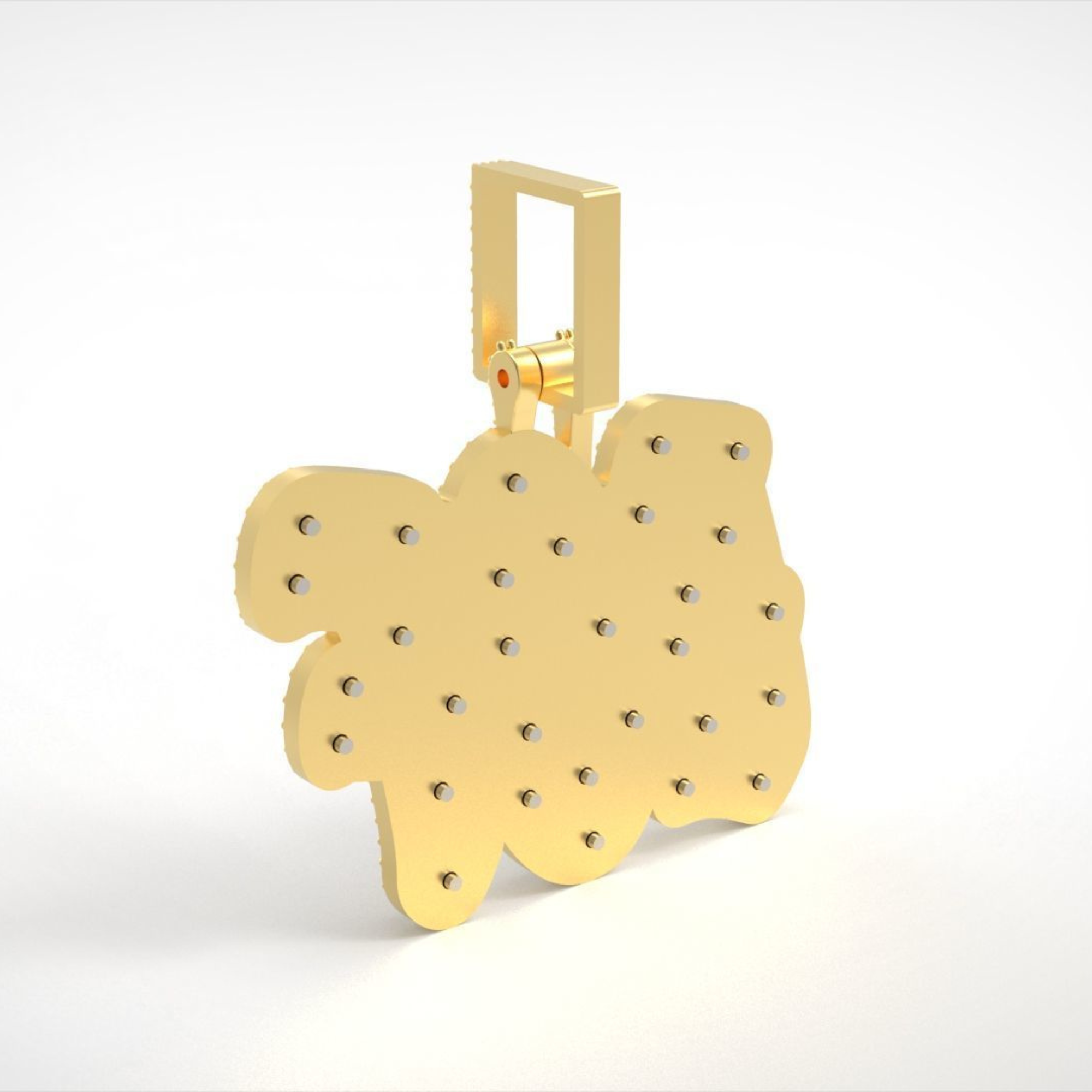 Icedout 3CF Custom Letter Name  Hip Hop Pendant