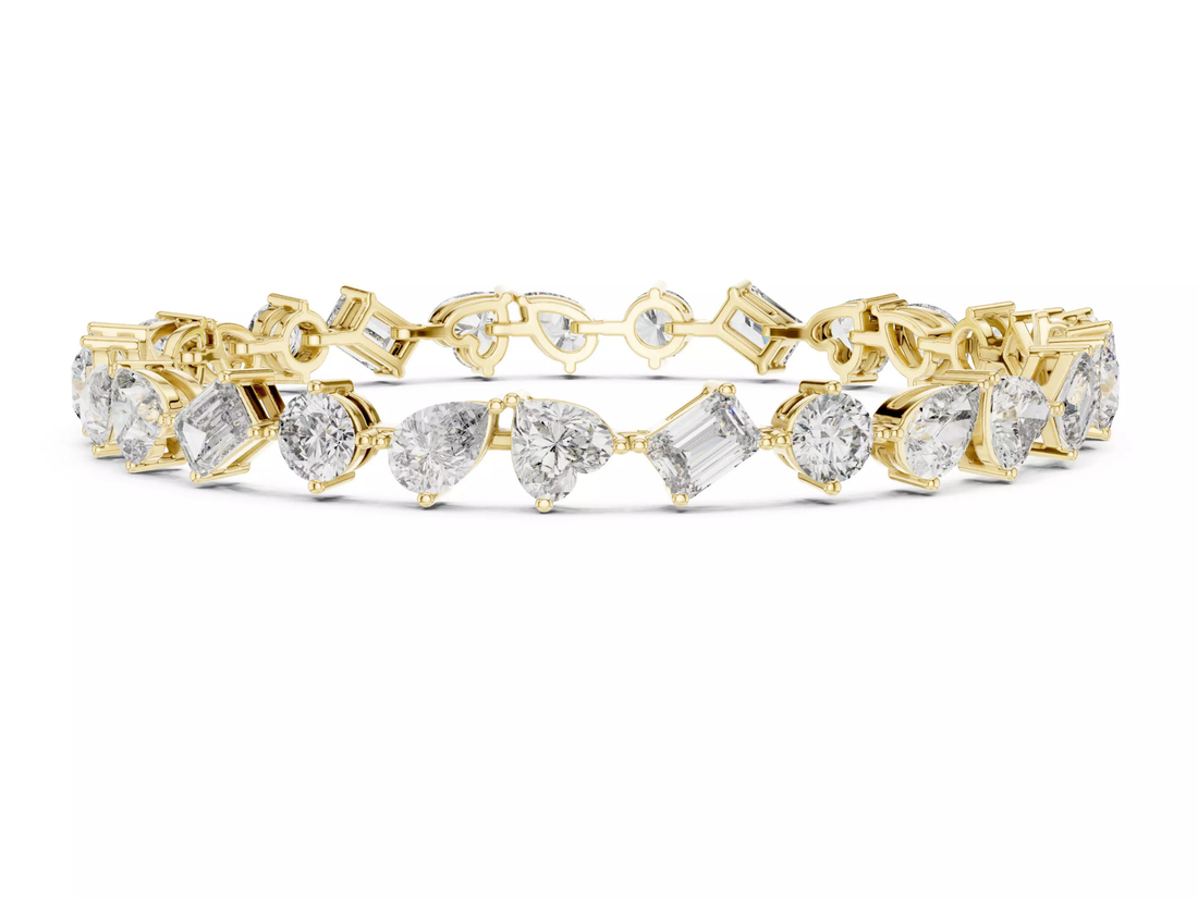 Multi Shape Diamond Tennis Bracelet Luxury Designer Jewelry