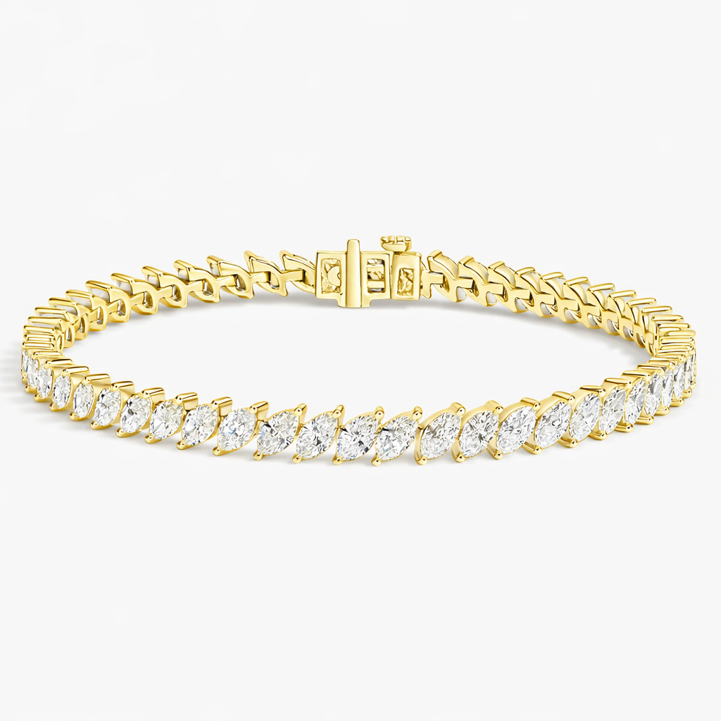 Marquise Cut Diamond Tennis Bracelet Luxury Jewelry
