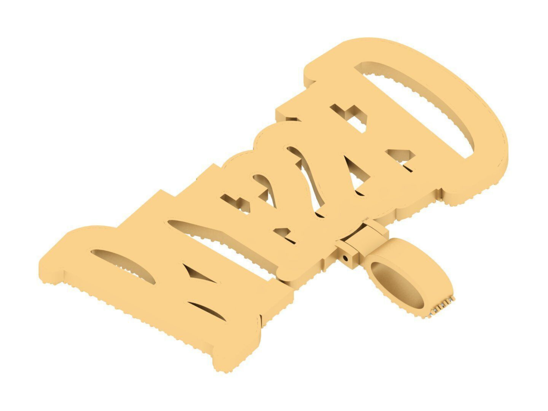 Luxury BLESSED Statement Hip Hop Pendant