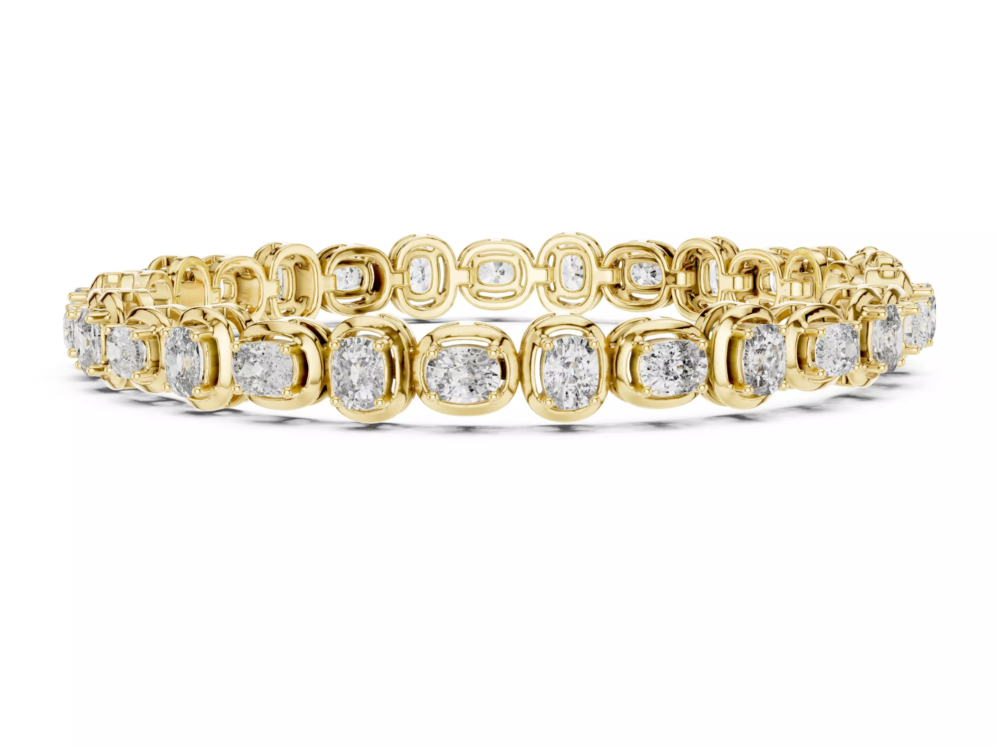 Oval Cut Diamond Tennis Bracelet Luxury Statement Jewelry