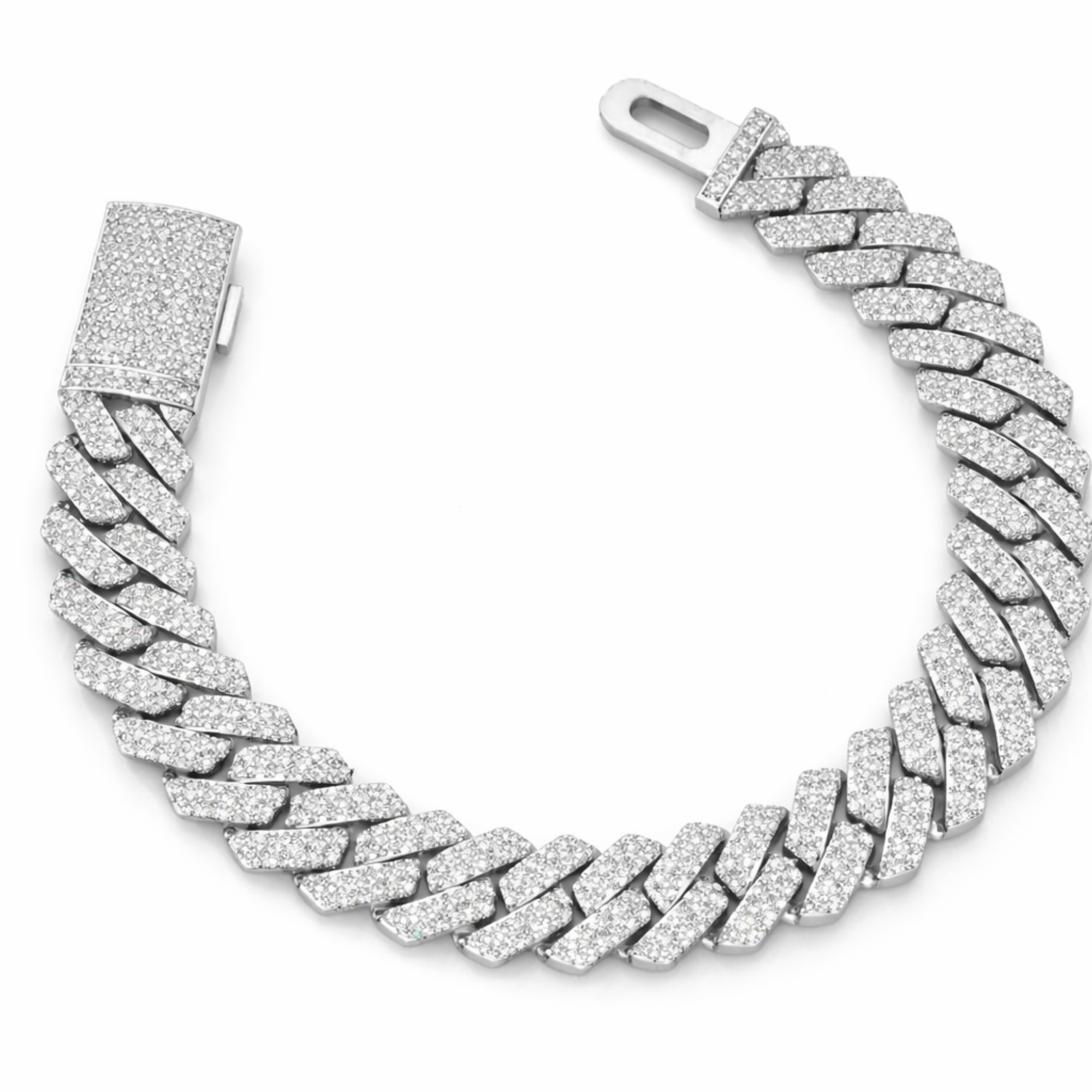 Luxury Diamond Cuban Link Bracelet | Iced Out Jewelry