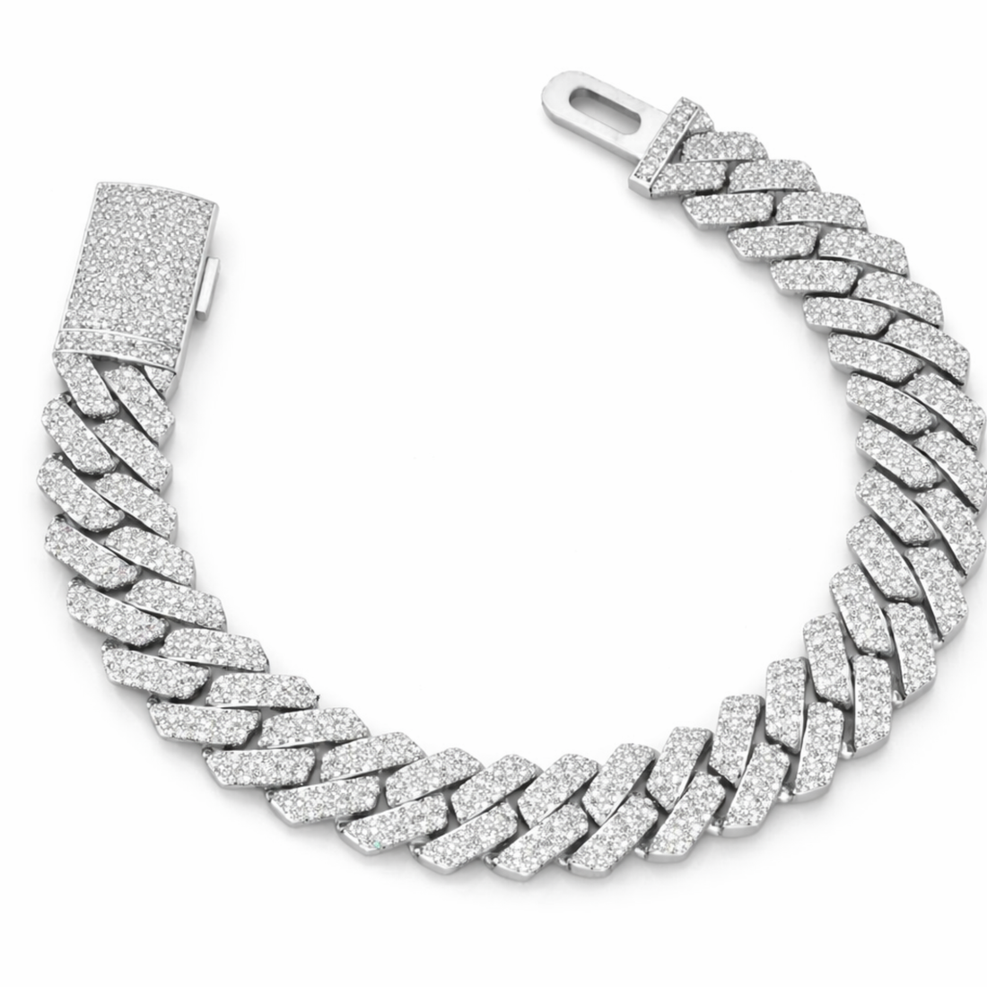 Luxury Diamond Cuban Link Bracelet | Iced Out Jewelry
