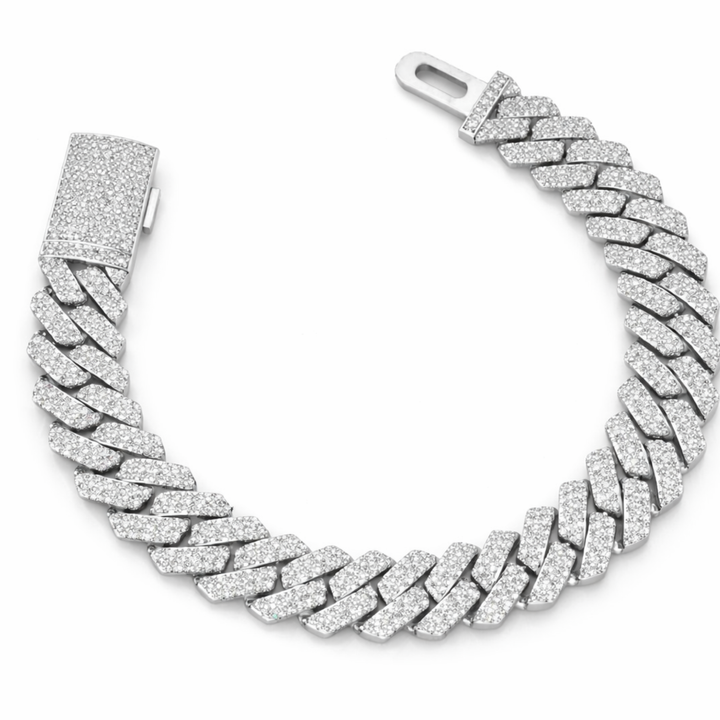 Luxury Diamond Cuban Link Bracelet | Iced Out Jewelry