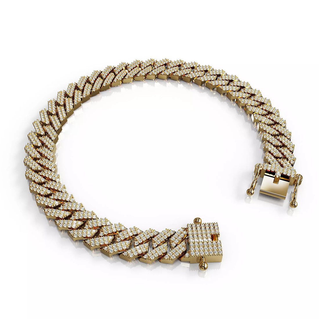 Premium quality  Iced Cuban Link Bracelet Luxury Jewelry