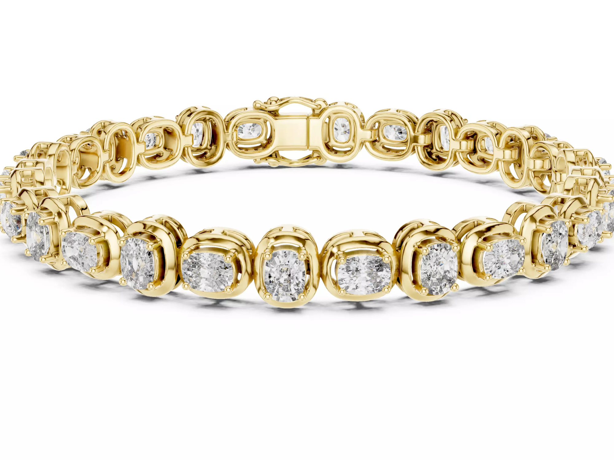 Oval Cut Diamond Tennis Bracelet Luxury Statement Jewelry