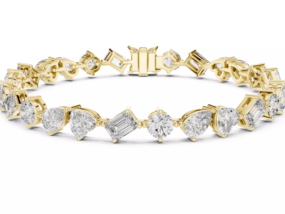 Multi Shape Diamond Tennis Bracelet Luxury Designer Jewelry