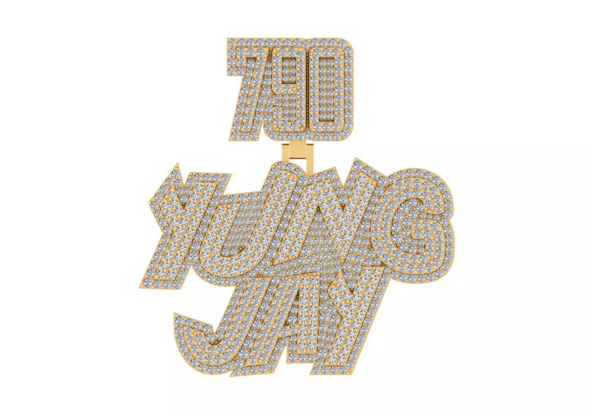 790 Yung Jay Custom Name Pendant