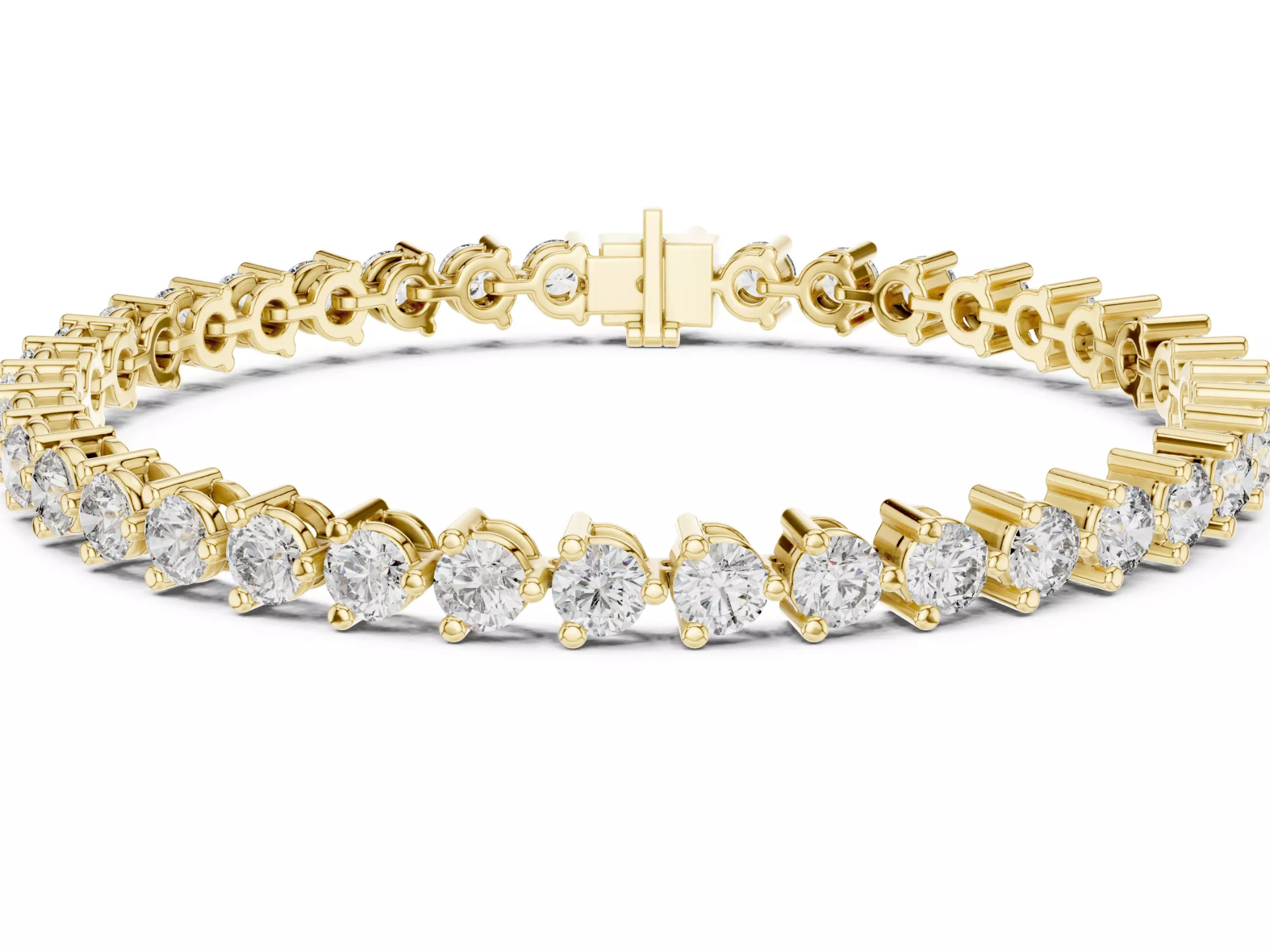 Round cut Diamond Tennis Bracelet Luxury Fine Jewelry