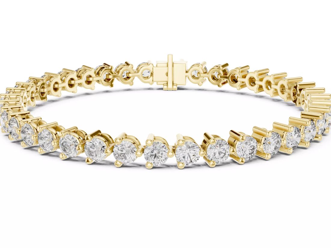 Round cut Diamond Tennis Bracelet Luxury Fine Jewelry
