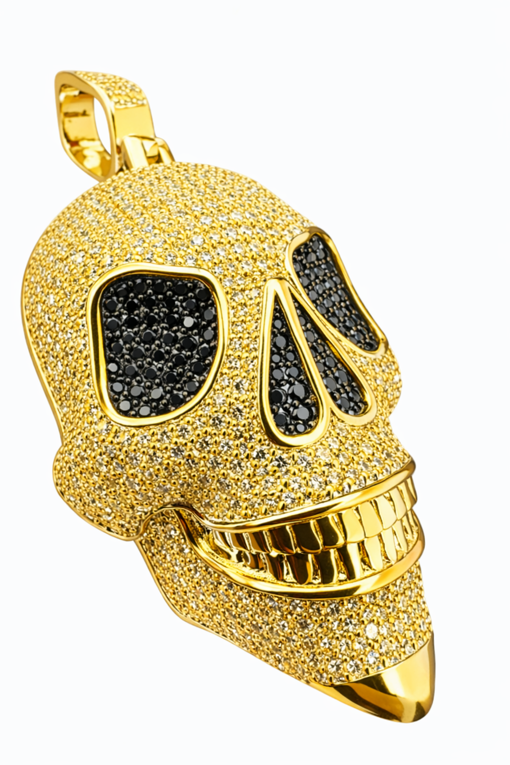 Iced out Skull Pendant Diamond Hip Hop Statement Pendant