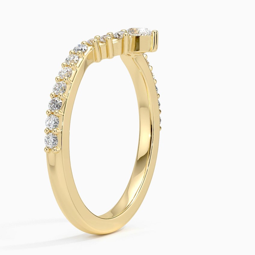 Elegant V Shaped Diamond Chevron Ring for Women Everyday Wear