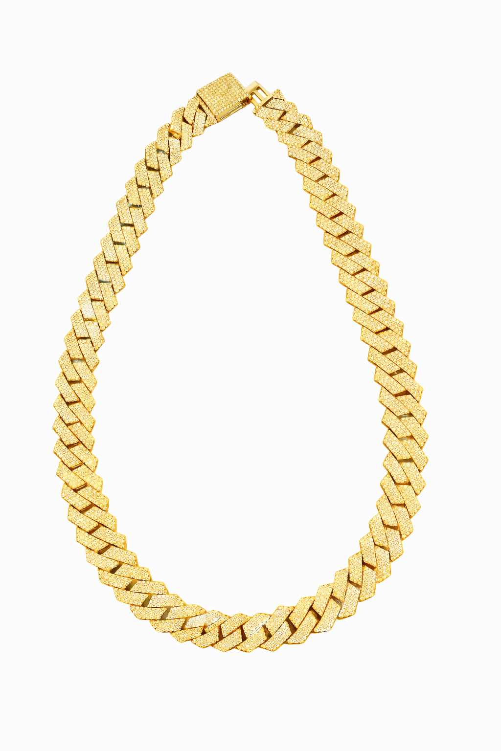 Iced-own Cuban Link Diamond Chain Necklace