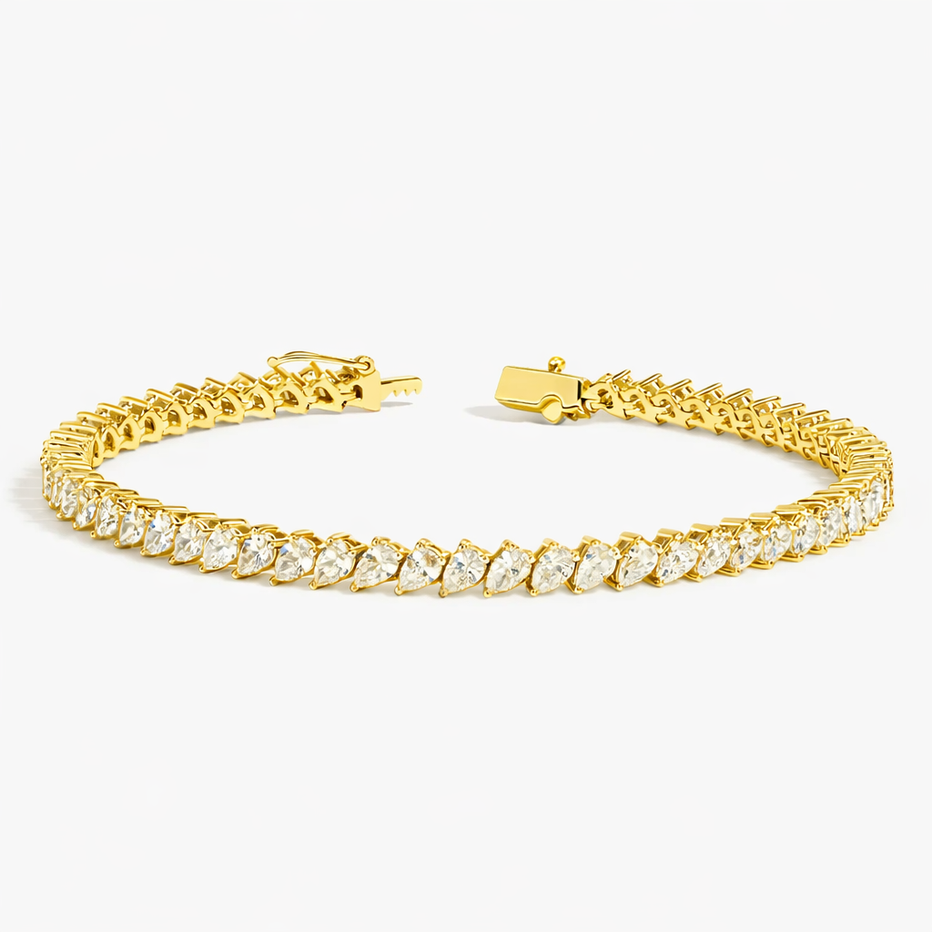 Pear Cut Diamond Tennis Bracelet Fine Jewelry