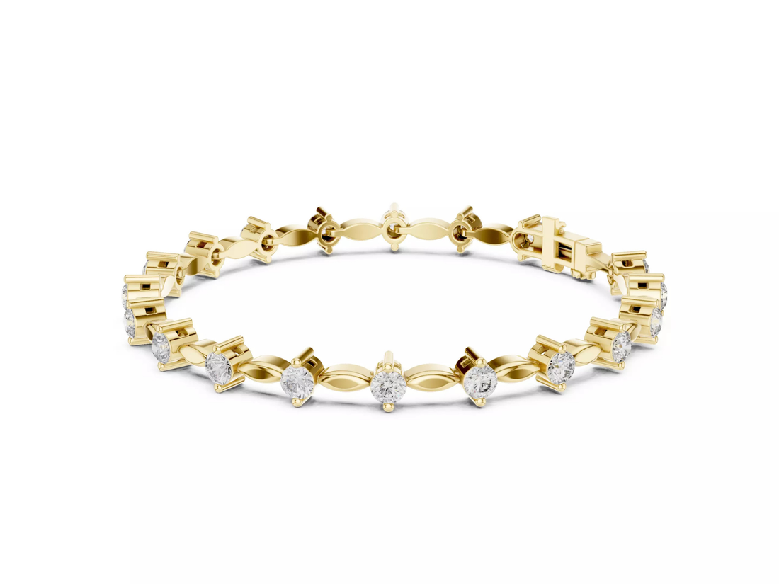 Luxury Round Cut Diamond Tennis Bracelet