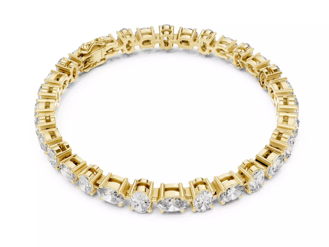 Oval Cut Diamond Tennis Bracelet Luxury Fine Jewelry