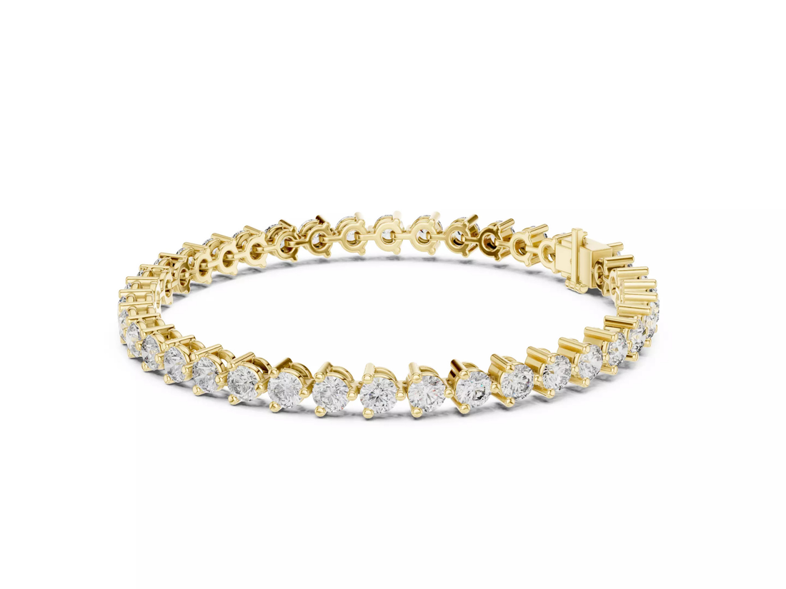 Round cut Diamond Tennis Bracelet Luxury Fine Jewelry