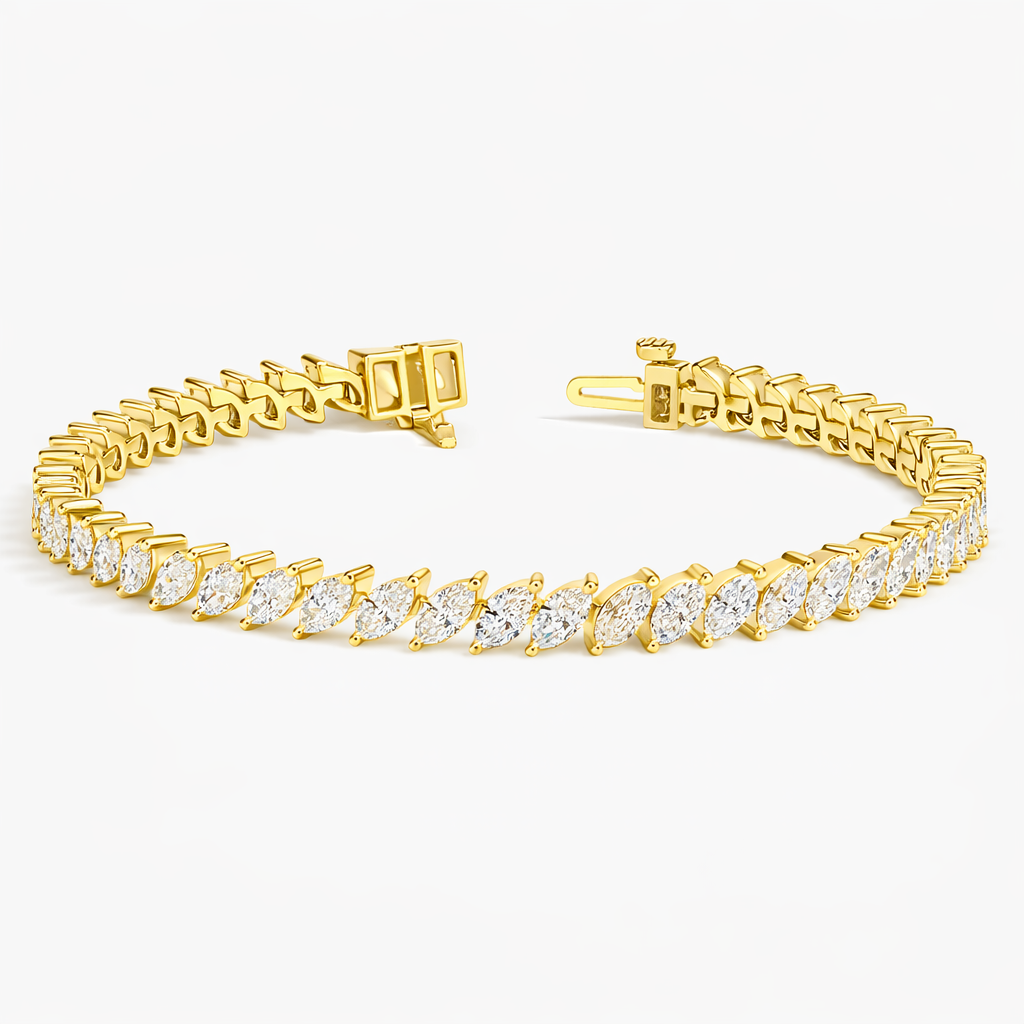 Marquise Cut Diamond Tennis Bracelet Luxury Jewelry