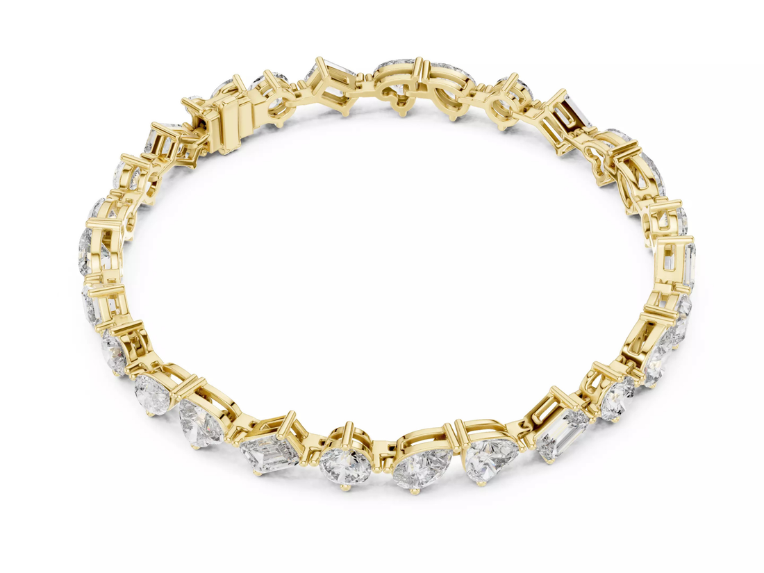 Multi Shape Diamond Tennis Bracelet Luxury Designer Jewelry