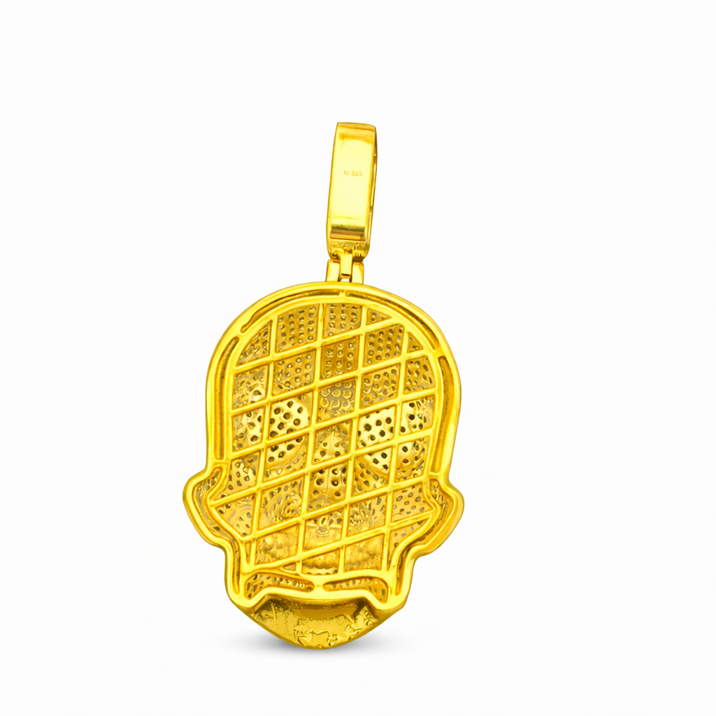 Iced out Skull Pendant Diamond Hip Hop Statement Pendant