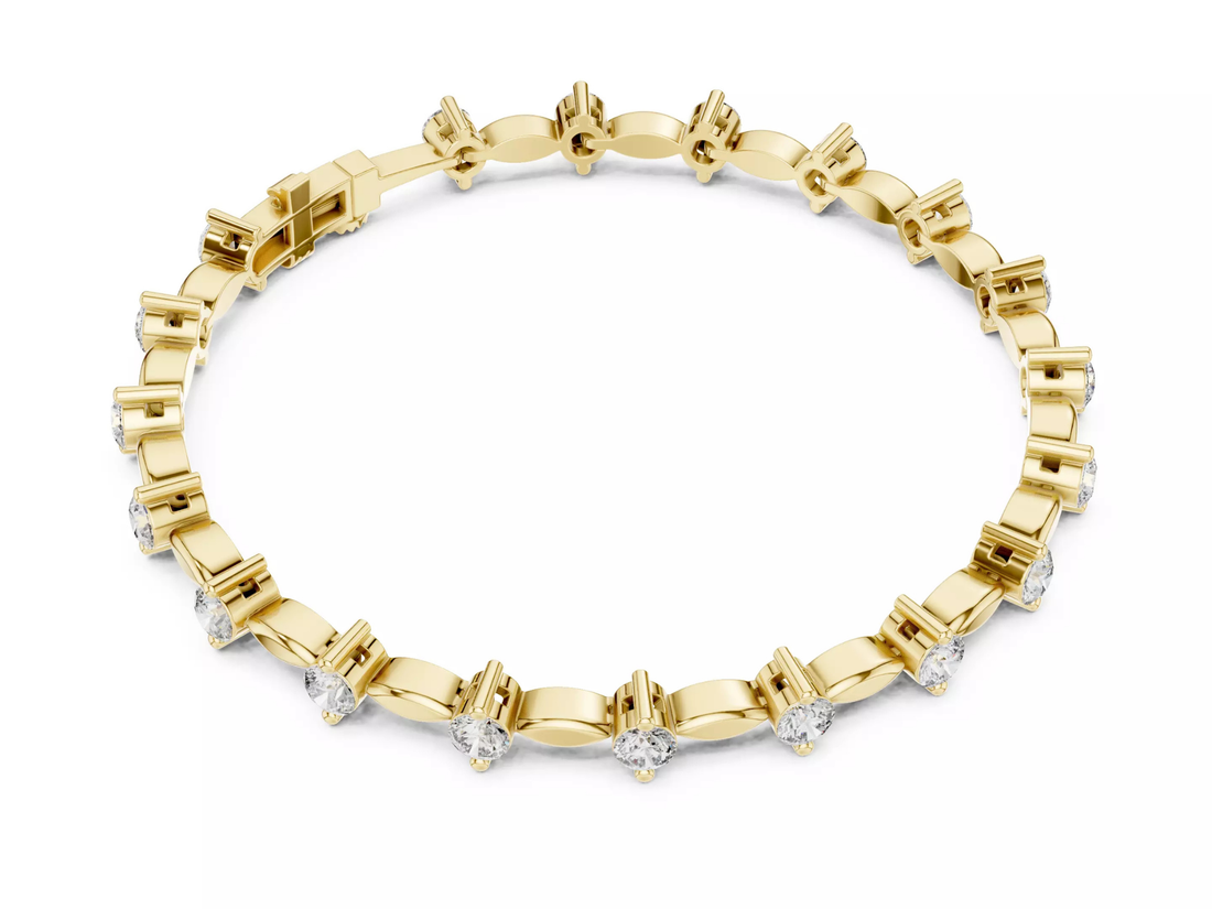 Luxury Round Cut Diamond Tennis Bracelet