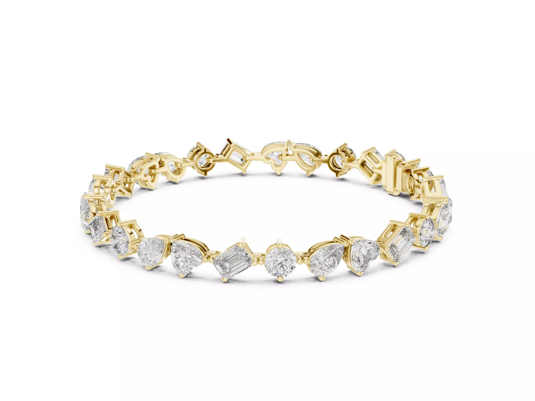 Multi Shape Diamond Tennis Bracelet Luxury Designer Jewelry