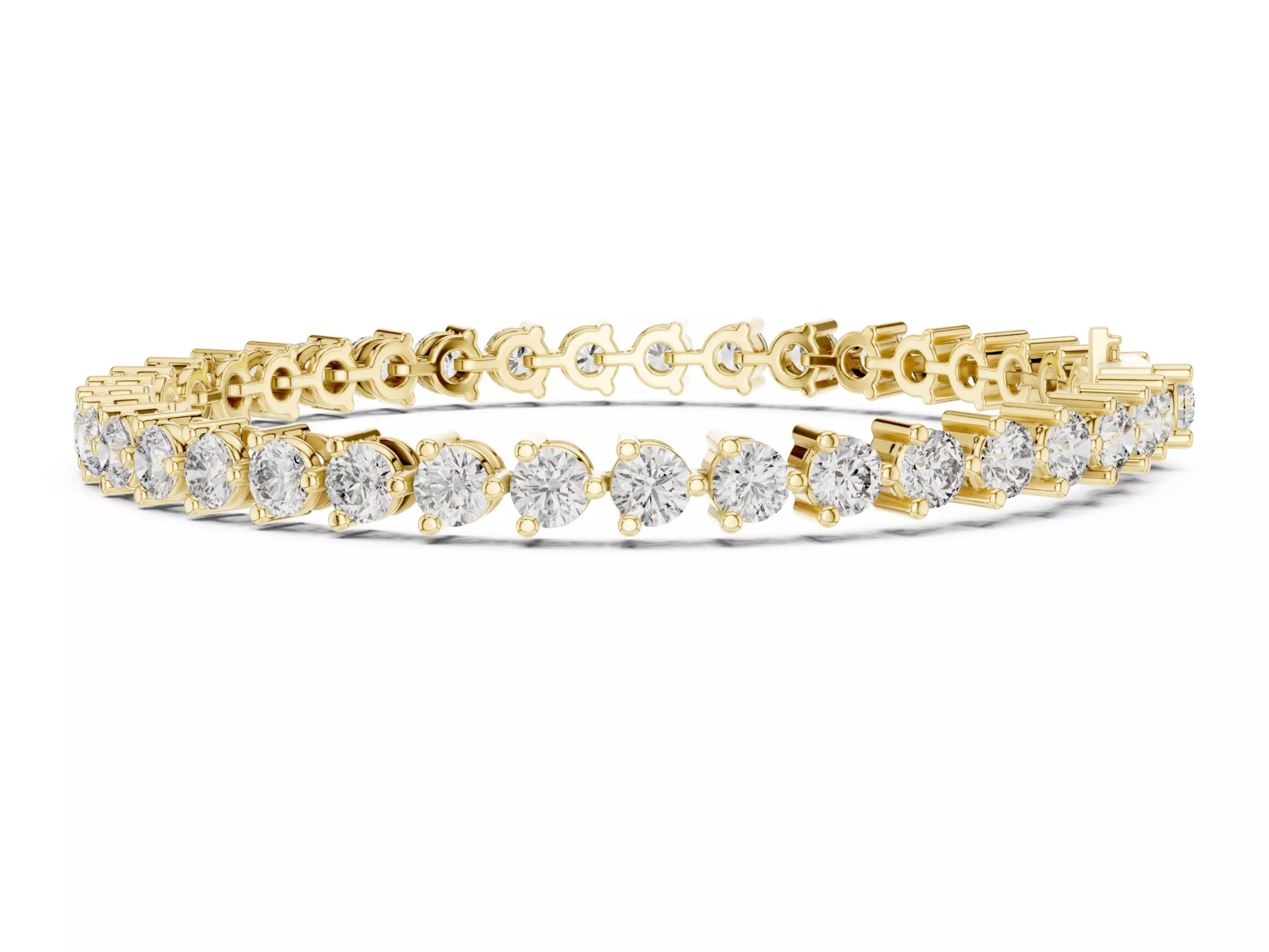 Round cut Diamond Tennis Bracelet Luxury Fine Jewelry