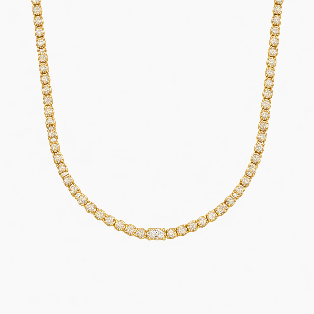 Classic Diamond Tennis Necklace for Women Timeless Luxury Jewelry