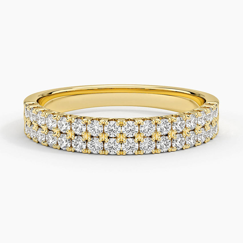 Luxury Diamond Eternity Wedding Band for Women Elegant Stackable Ring