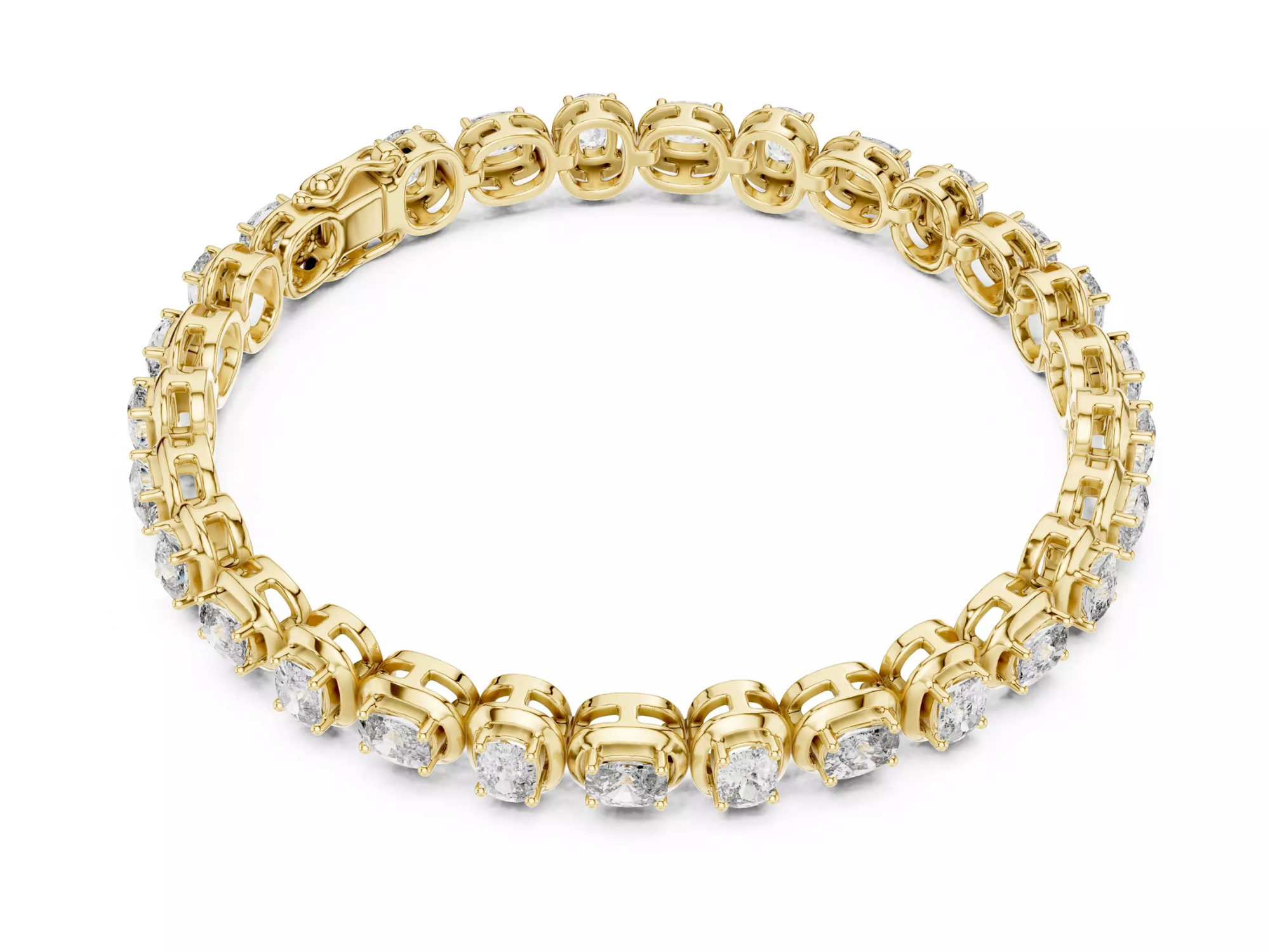 Oval Cut Diamond Tennis Bracelet Luxury Statement Jewelry