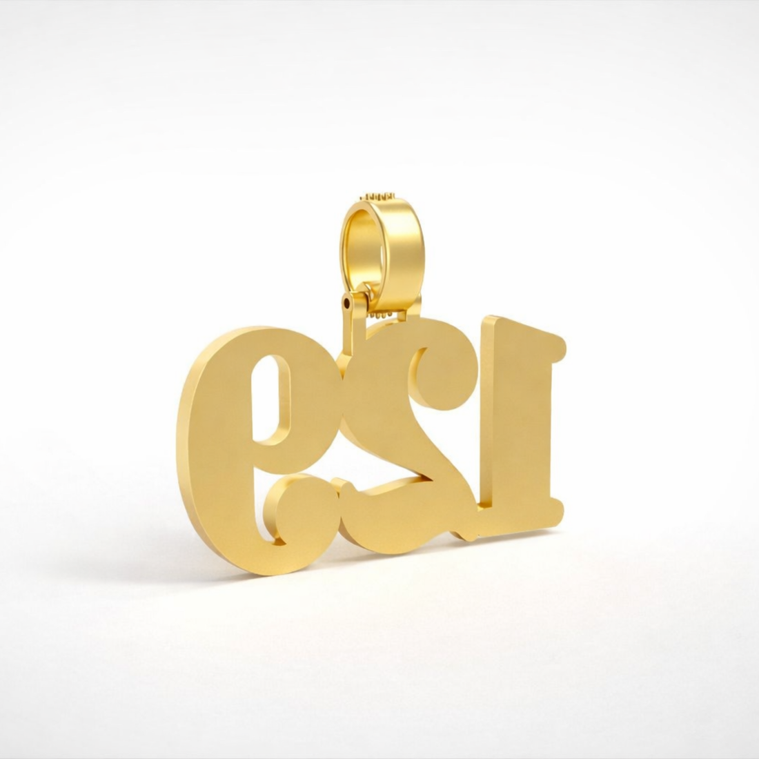 Icedout 129 Number Diamond Hip Hop Pendant