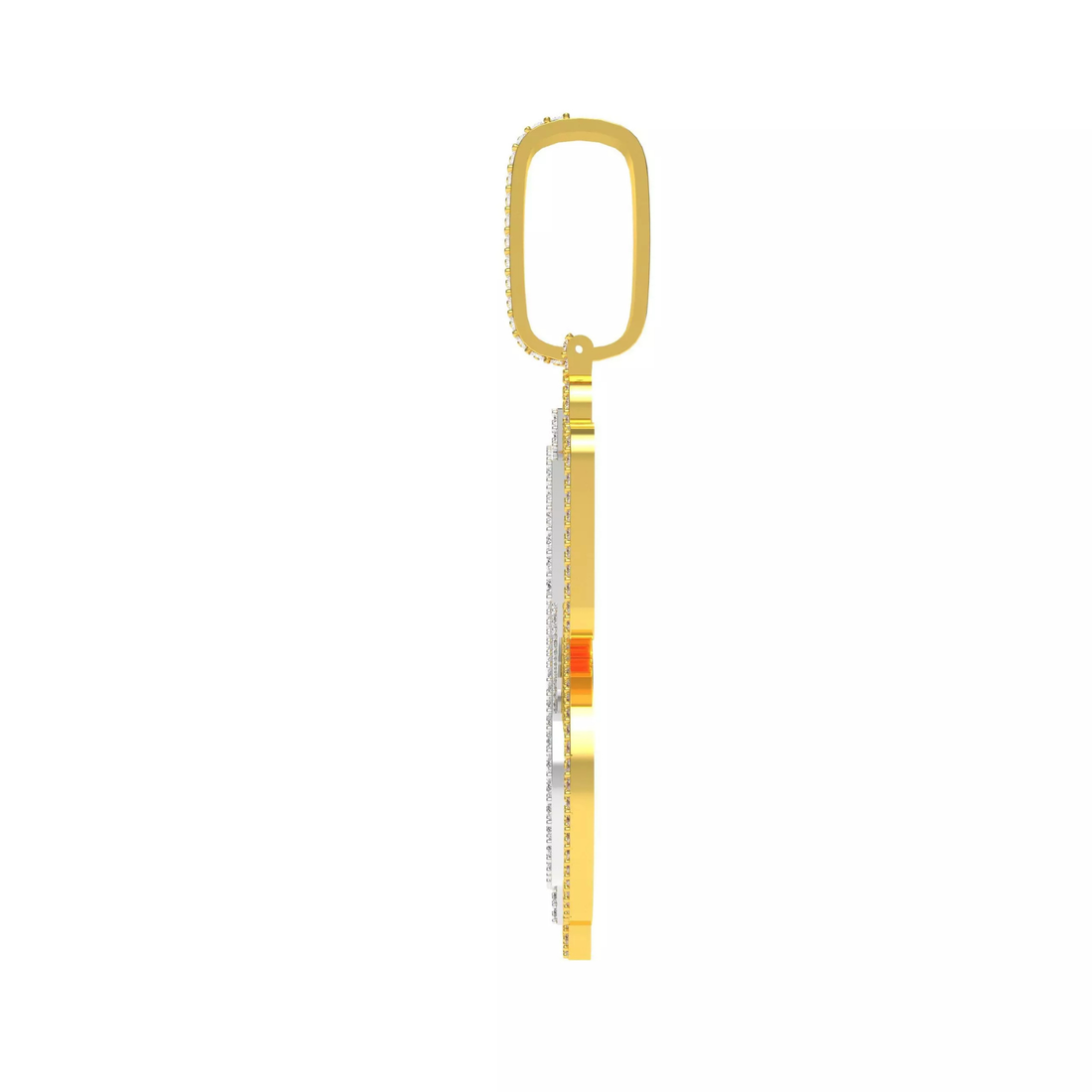 Iced Dollar Sign Diamond Hip Hop Pendant