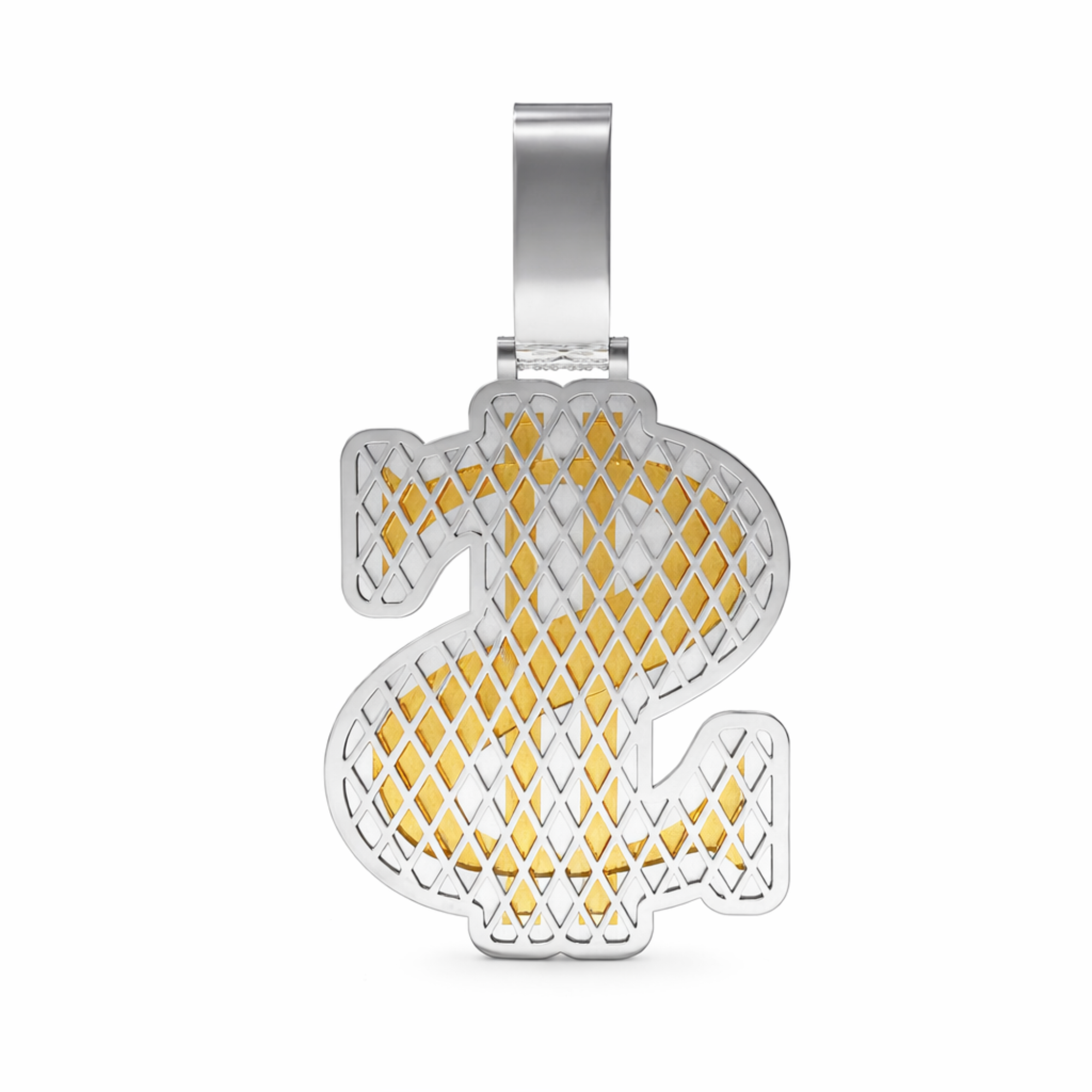 Iced Dollar Sign Diamond Hip Hop Pendant