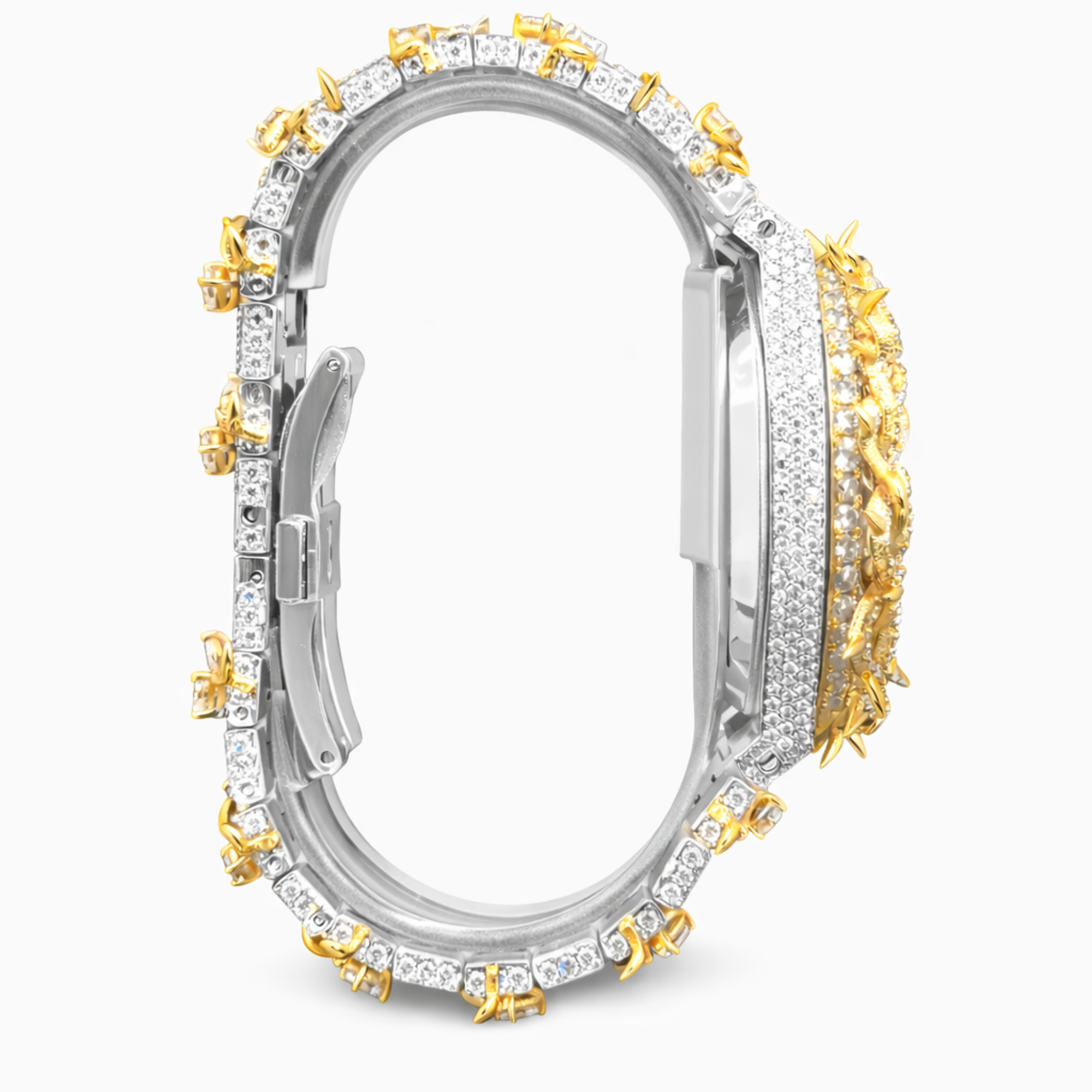 Luxury Thorn Crown Moissanite Diamond Iced Out Statement Watch