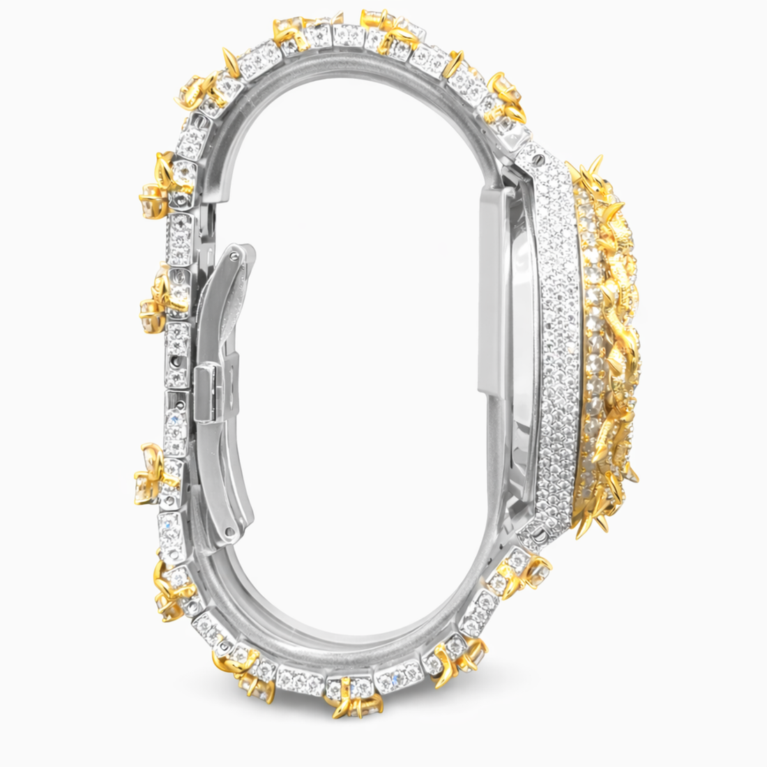 Luxury Thorn Crown Moissanite Diamond Iced Out Statement Watch