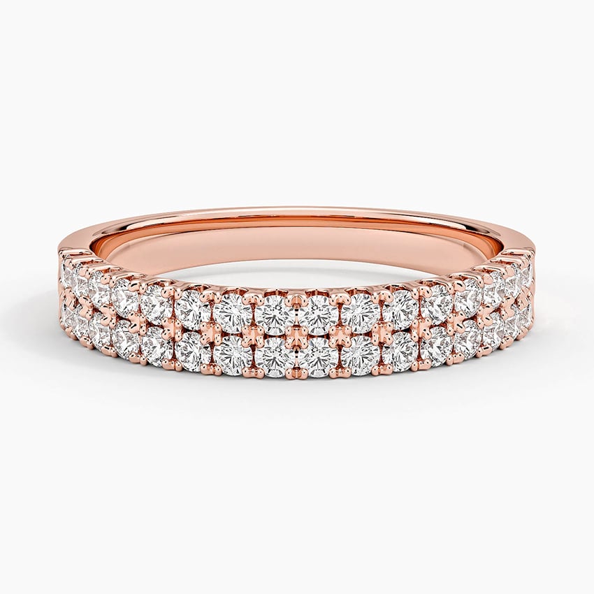 Luxury Diamond Eternity Wedding Band for Women Elegant Stackable Ring