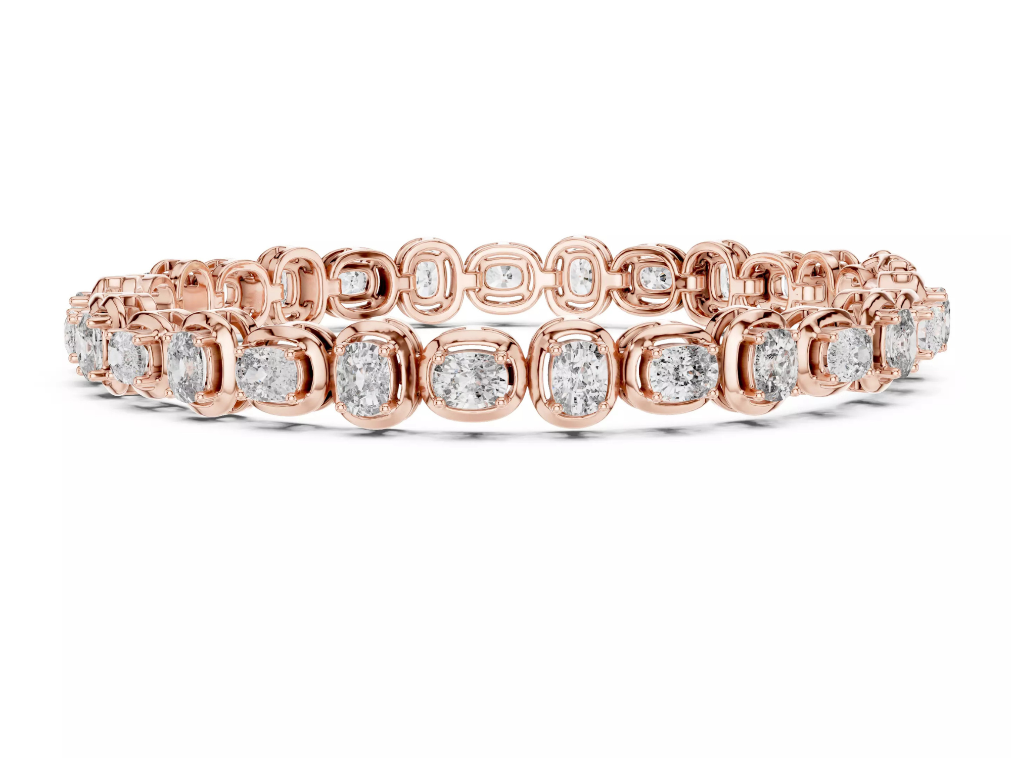 Oval Cut Diamond Tennis Bracelet Luxury Statement Jewelry