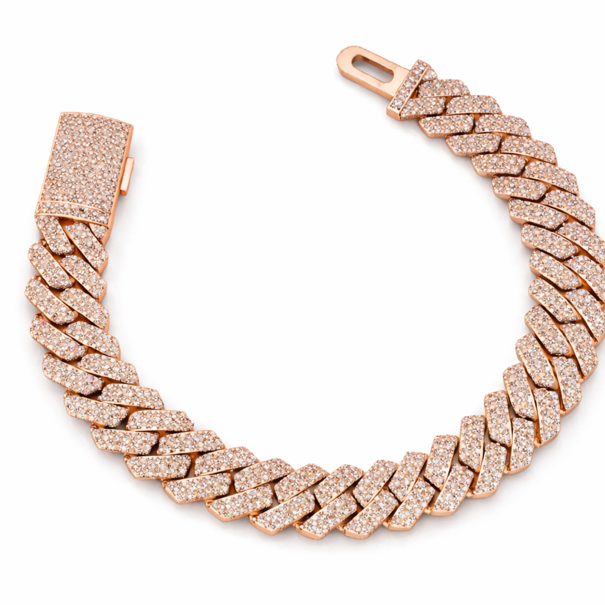 Luxury Diamond Cuban Link Bracelet | Iced Out Jewelry