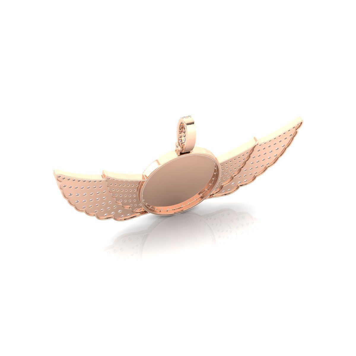 Angel Wings Diamond Pendant\ Hip Hop jewelry