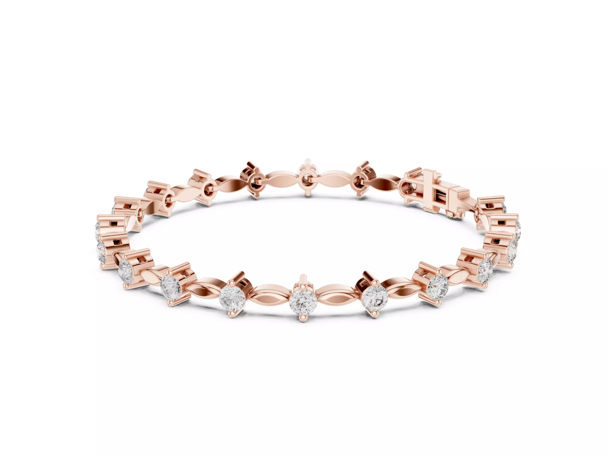 Luxury Round Cut Diamond Tennis Bracelet