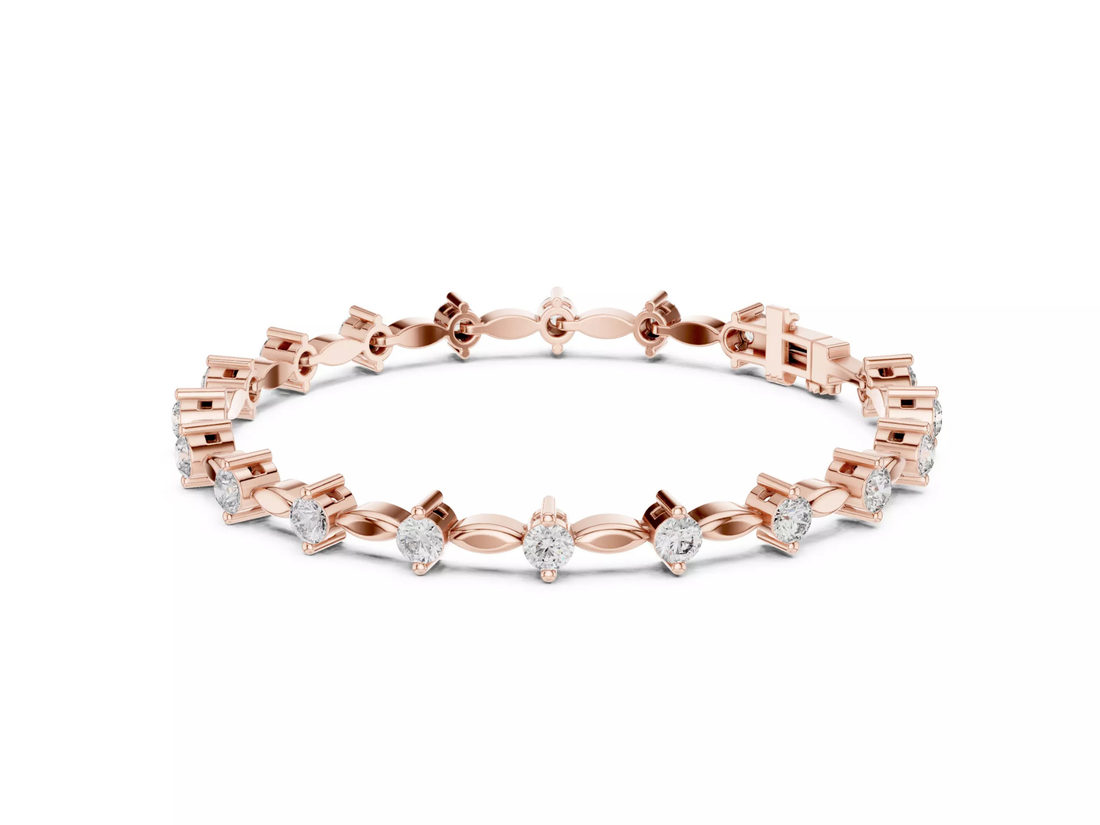 Luxury Round Cut Diamond Tennis Bracelet