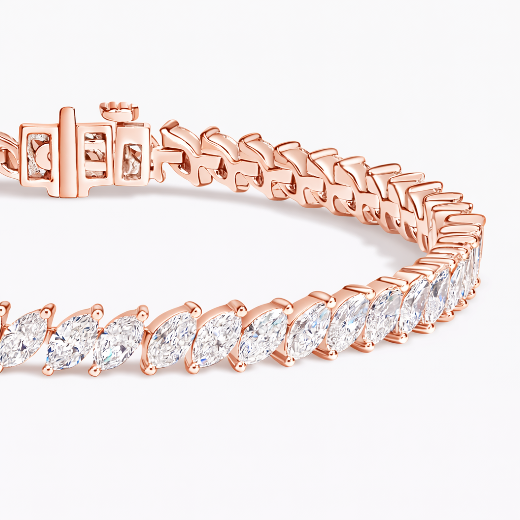 Marquise Cut Diamond Tennis Bracelet Luxury Jewelry