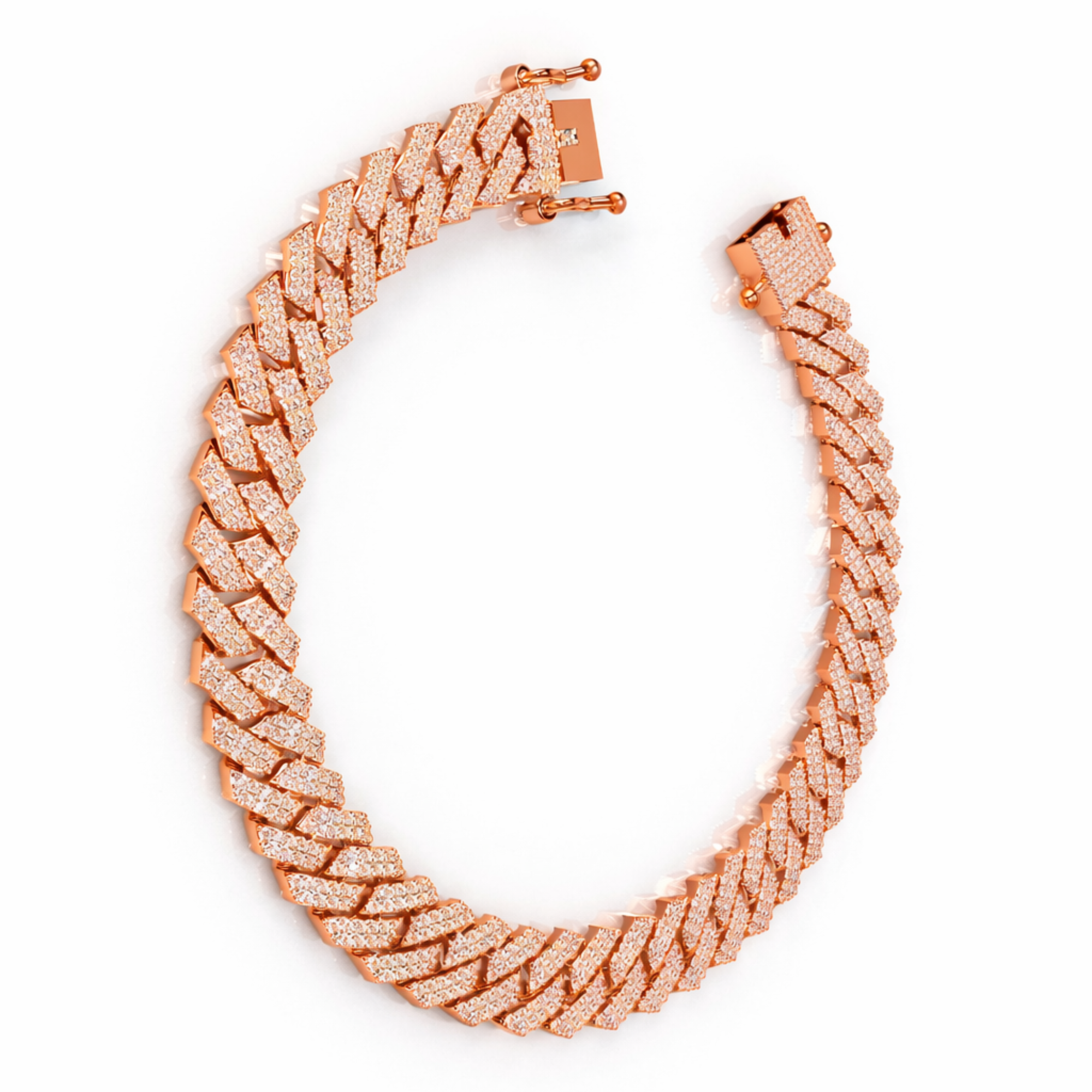 Premium quality  Iced Cuban Link Bracelet Luxury Jewelry
