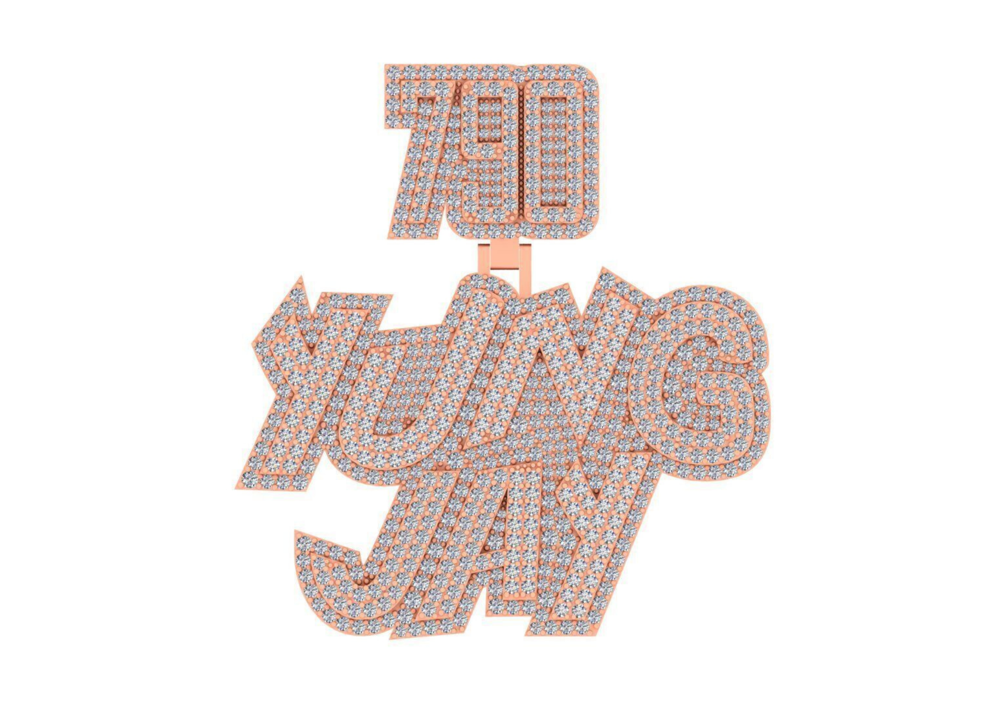 790 Yung Jay Custom Name Pendant