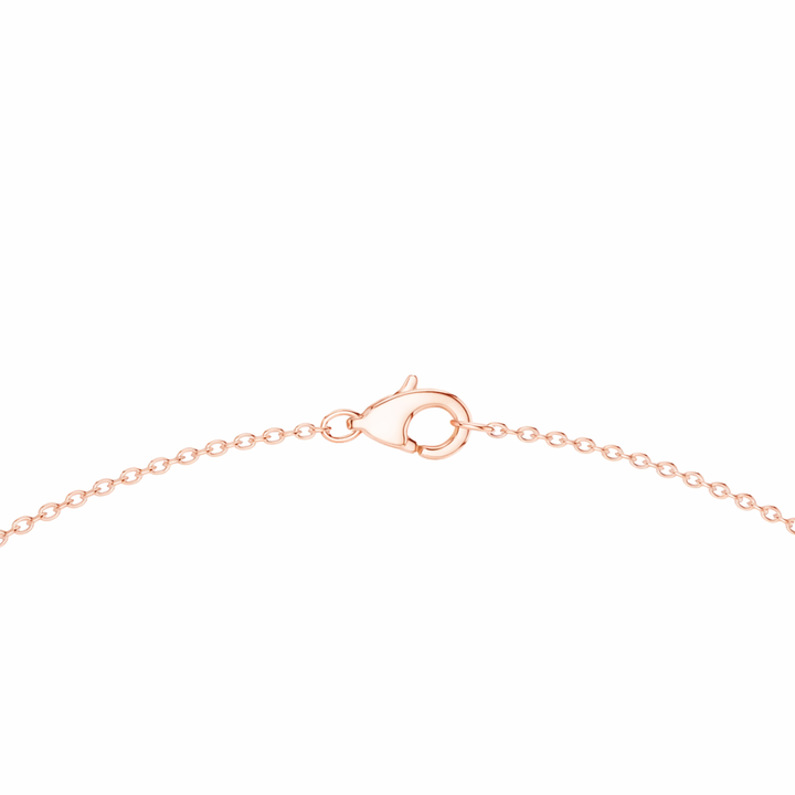 Graduated Diamond Curve Necklace For Women