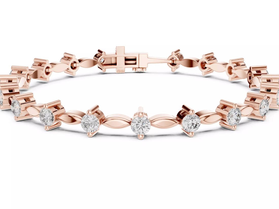 Luxury Round Cut Diamond Tennis Bracelet